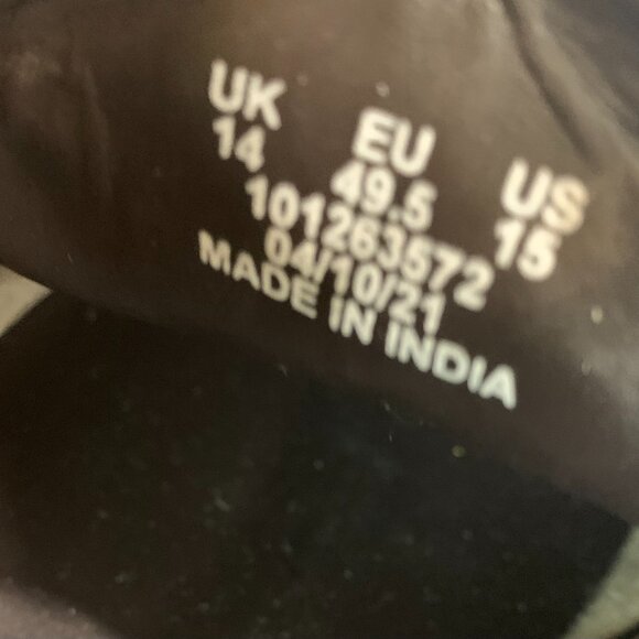 NWOB Asos Design Lace Up Derby Shoes Tan Brown Leather | Men 15 - Picture 10 of 10